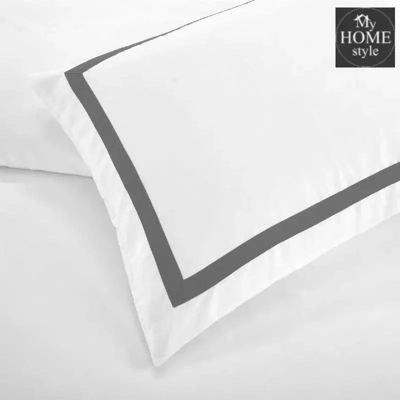 6 Pcs Mitered Corner Sateen Duvet Set