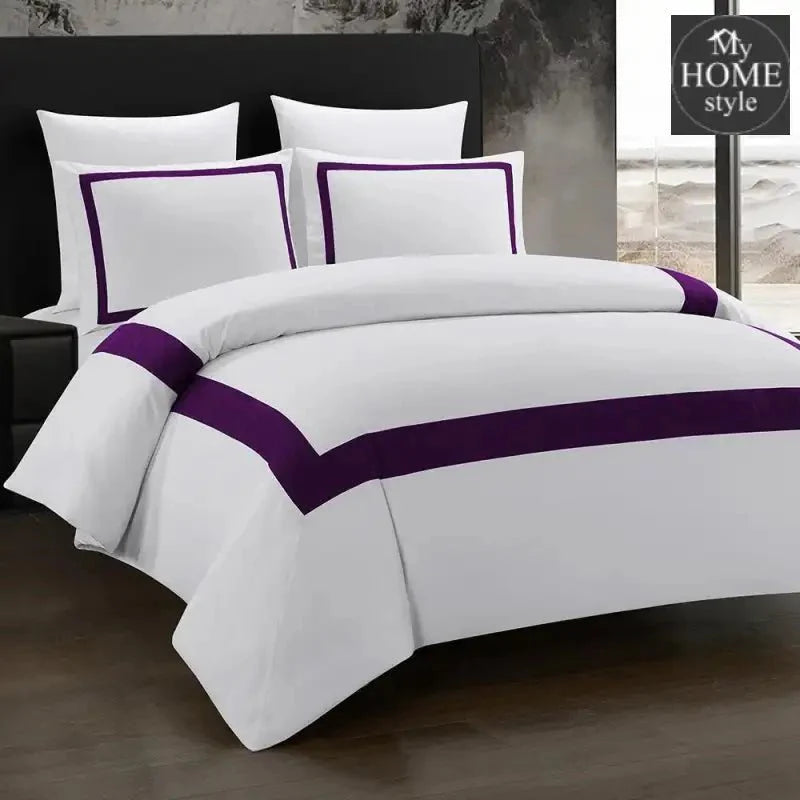 6 Pcs Mitered Corner Sateen Duvet Set
