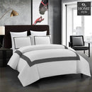 6 Pcs Mitered Corner Sateen Duvet Set