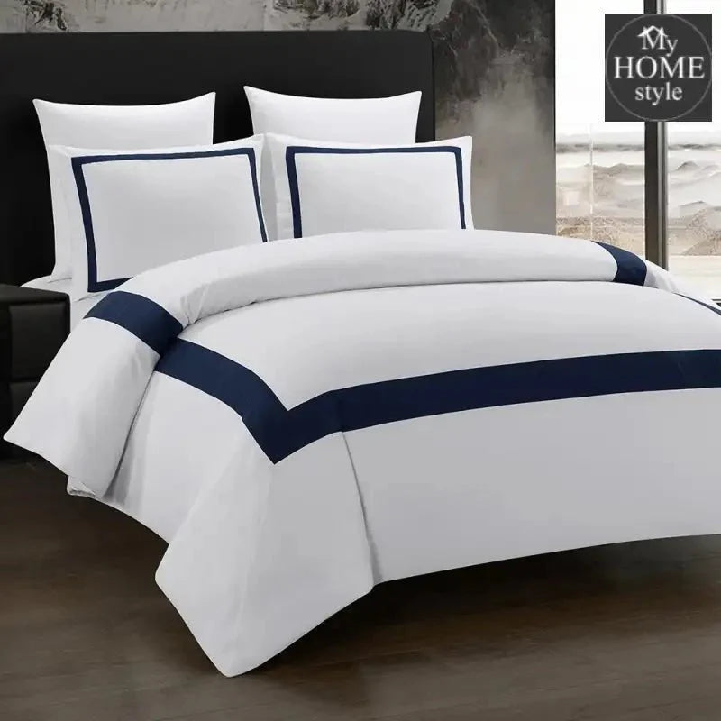 6 Pcs Mitered Corner Sateen Duvet Set