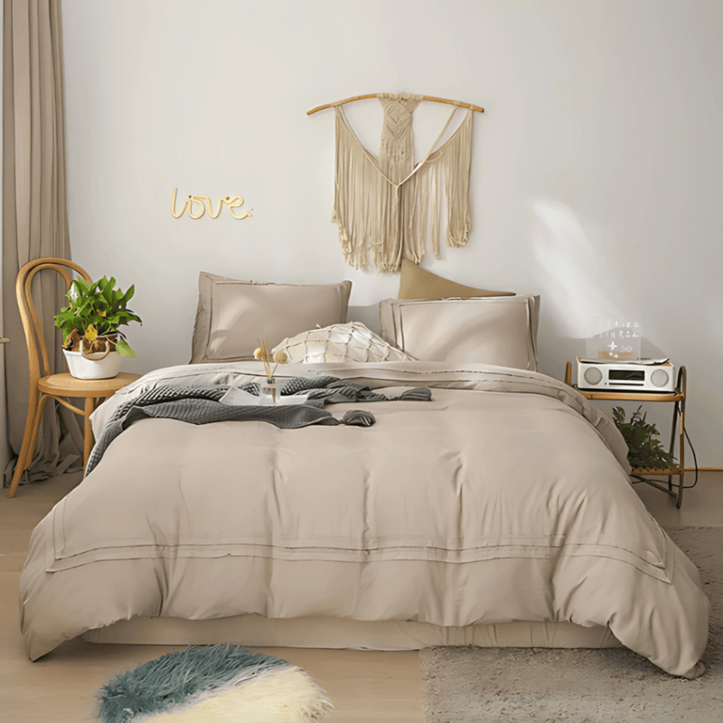 6 PCS PLEATED DUVET SET - 1271