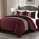 6 PCS PLEATED MULTICOLOR DUVET SET - 1272
