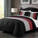 6 PCS PLEATED MULTICOLOR DUVET SET - 1272