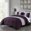 6 PCS PLEATED MULTICOLOR DUVET SET - 1272