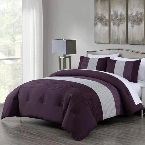 6 PCS PLEATED MULTICOLOR DUVET SET - 1272