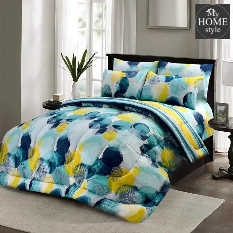 6 Pc's Printed Comforter Set MHS-02