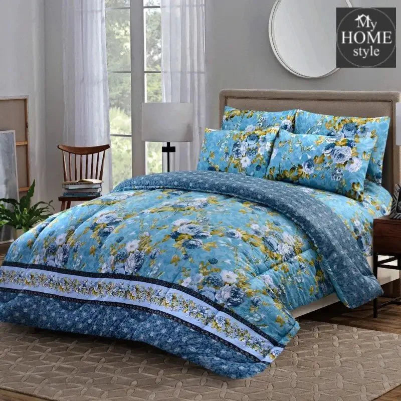 6 Pc's Printed Comforter Set MHS-03