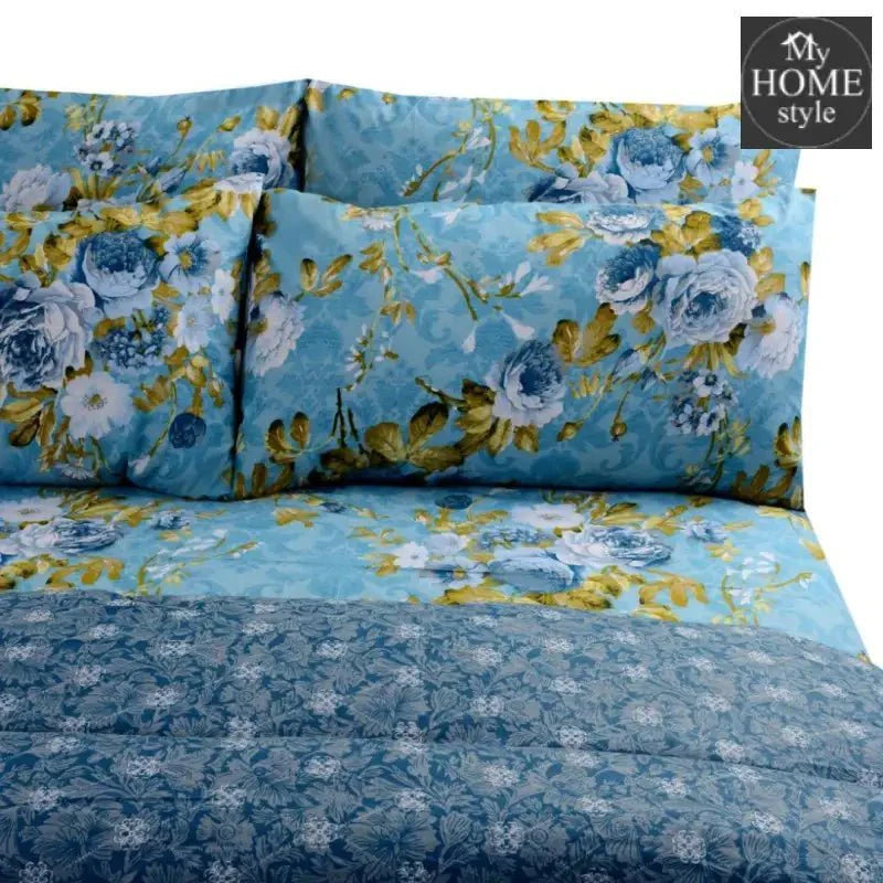6 Pc's Printed Comforter Set MHS-03