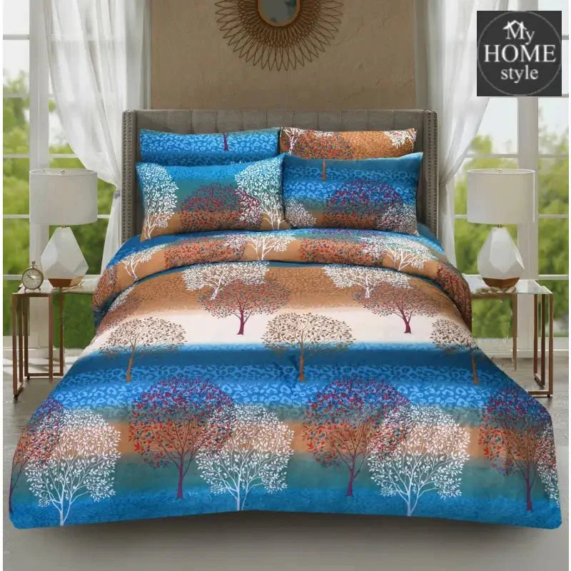 6 Pc's Printed Duvet Cover Set