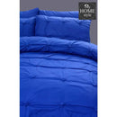 6 pcs Round Woven Duvet Set Navy