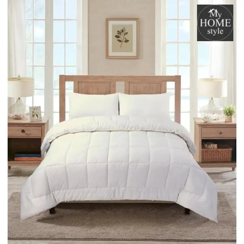6 Pcs White Summer Comforter King
