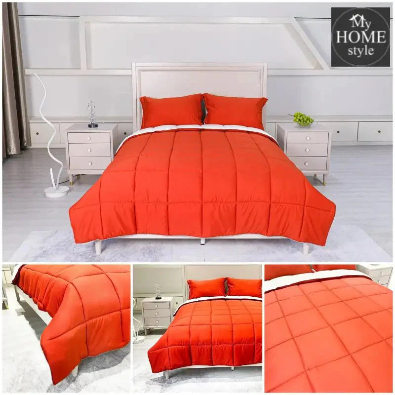 6 Piece Summer Comforter set Orange