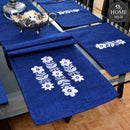 7 pcs Embroidered Table Runner Set With Place Mats 03