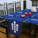 7 pcs Embroidered Table Runner Set With Place Mats 03