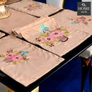 7 pcs Embroidered Table Runner Set With Place Mats 06