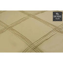 8 pcs 3 Row Cross Pleated Duvet Set Beige SC