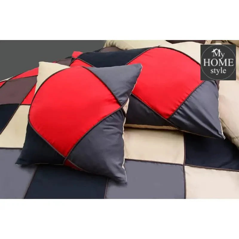 8 PC's Chess Corded Duvet Set