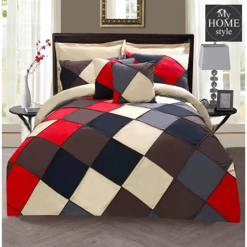 8 PC's Chess Corded Duvet Set