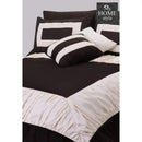8 Pcs Chocolate & Cream Ruffled Duvet Set