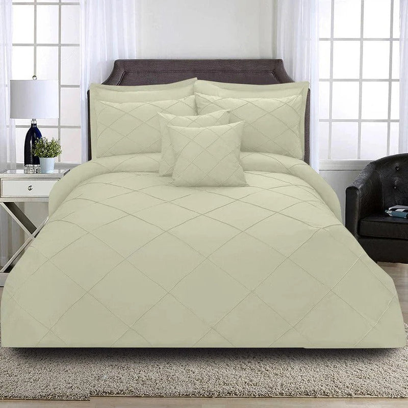8 Pcs Cross Pleated Duvet Set SC