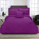 8 Pcs Cross Pleated Duvet Set SC