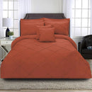 8 Pcs Cross Pleated Duvet Set SC