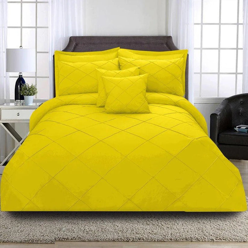 8 Pcs Cross Pleated Duvet Set SC