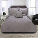 8 Pcs Cross Pleated Duvet Set SC
