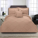 8 Pcs Cross Pleated Duvet Set SC