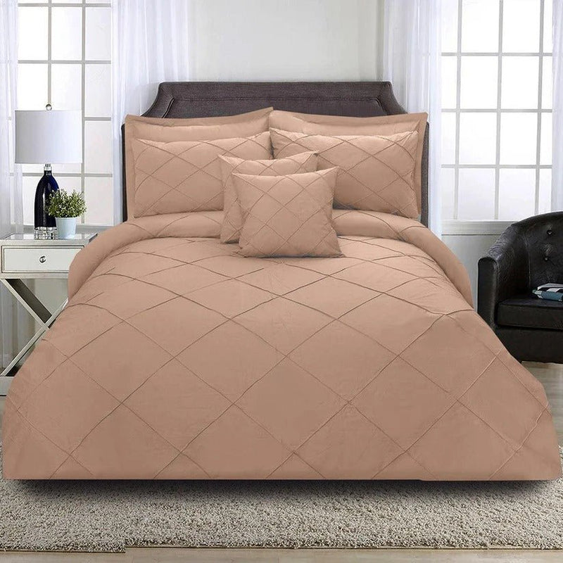 8 Pcs Cross Pleated Duvet Set SC