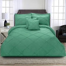 8 Pcs Cross Pleated Duvet Set SC