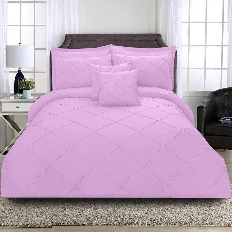 8 Pcs Cross Pleated Duvet Set SC