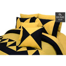 8 Pcs Duvet Set Yellow & Black
