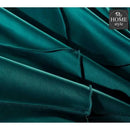 8 Pcs Elegant Cross Diamond Duvet Set Olive Green