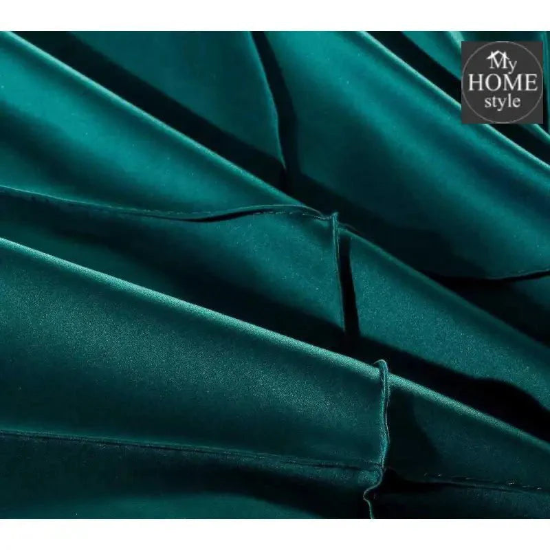 8 Pcs Elegant Cross Diamond Duvet Set Olive Green