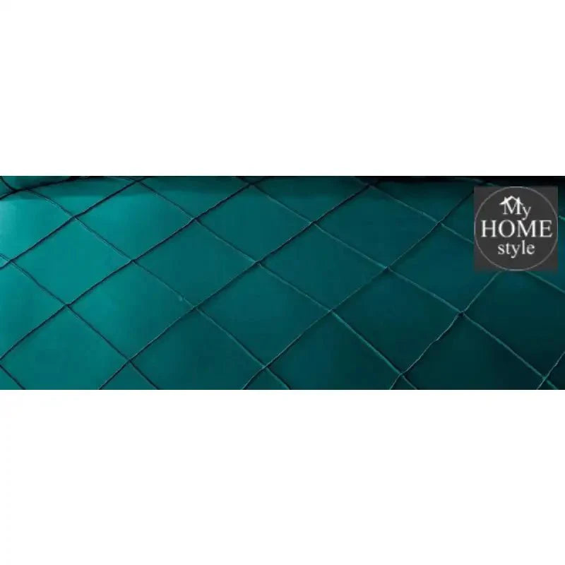 8 Pcs Elegant Cross Diamond Duvet Set Olive Green