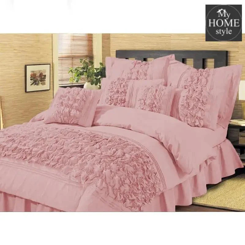 8 Pcs Embellished Comforter Set