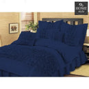 8 pcs Embellished ruffled Comforter set