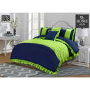 8 pcs Frilly Pleated Duvet Set