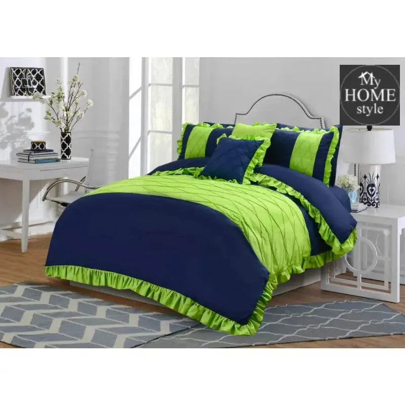 8 pcs Frilly Pleated Duvet Set