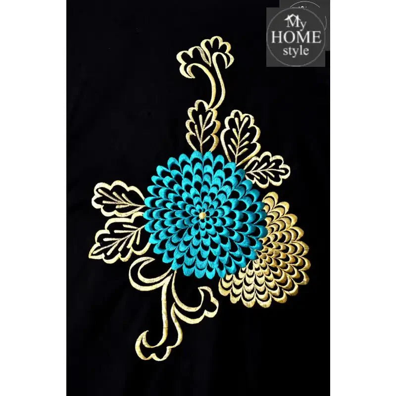 8 PCS Leaf Embroidered Duvet Set