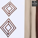 8 Pc's Luxury Embroidered Bedspread Brown With Light Filling