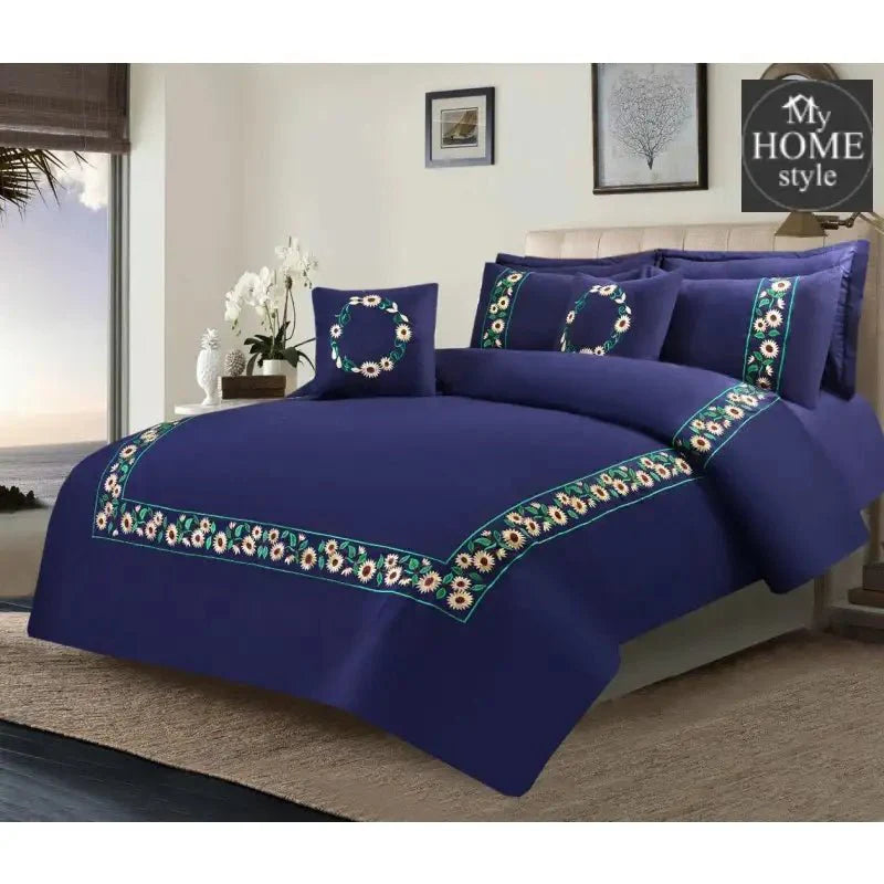 8 Pc's Luxury Embroidered Duvet Creative Design 02