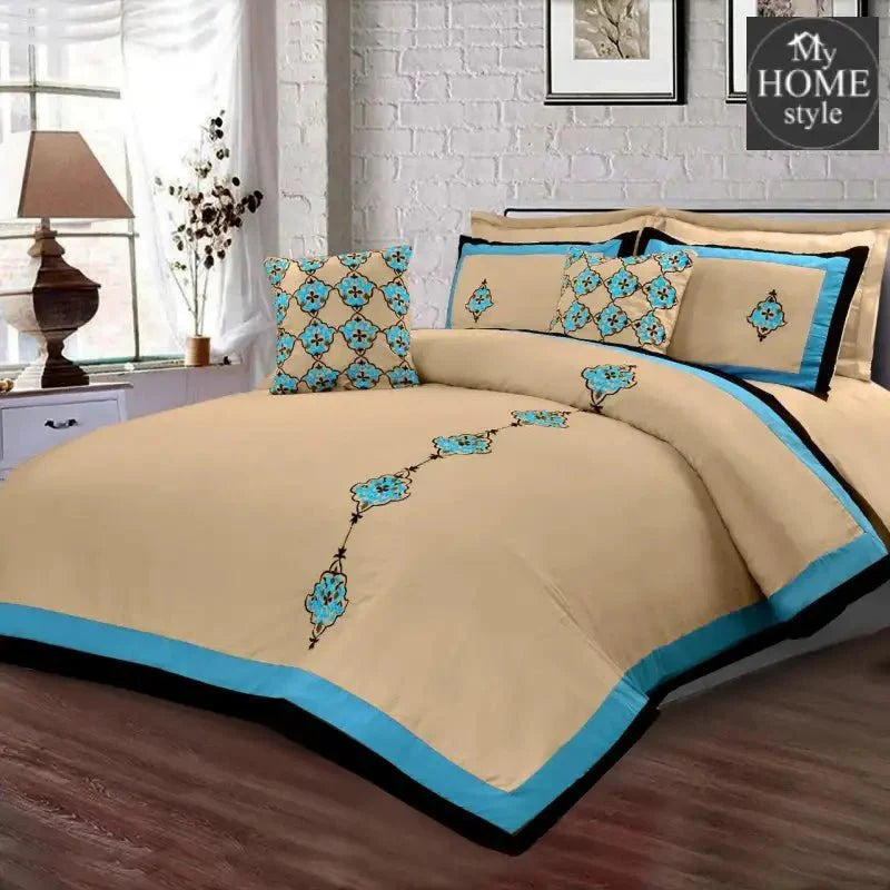 8 Pc's Luxury Embroidered Duvet Creative Design - SC