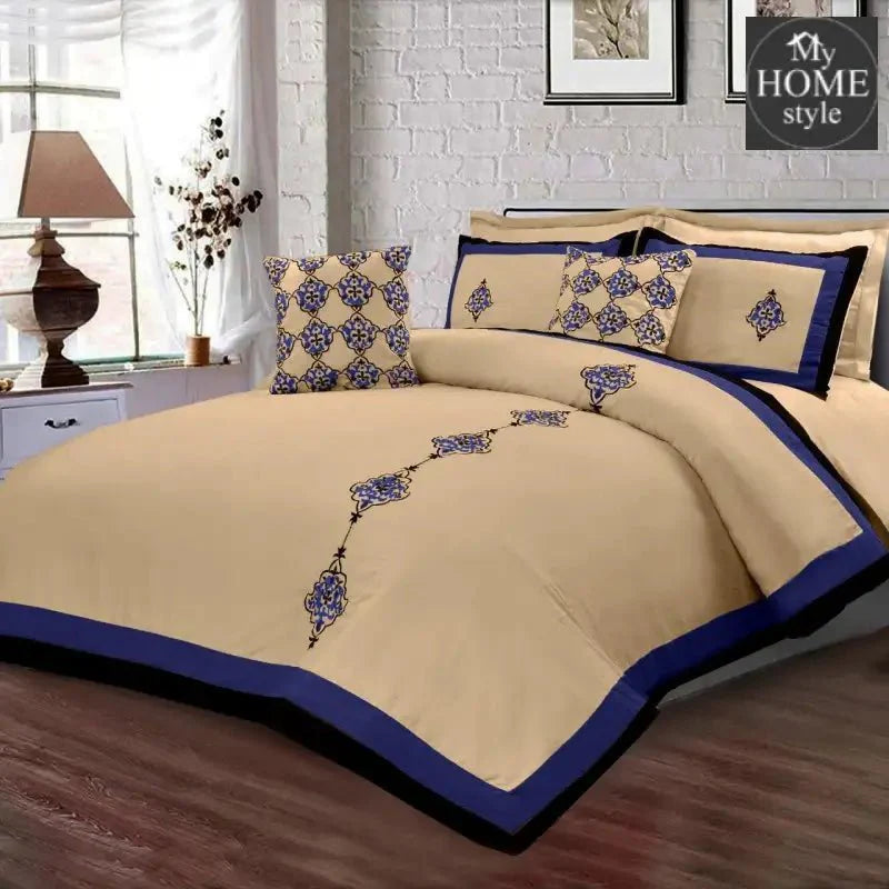 8 Pc's Luxury Embroidered Duvet Creative Design - SC