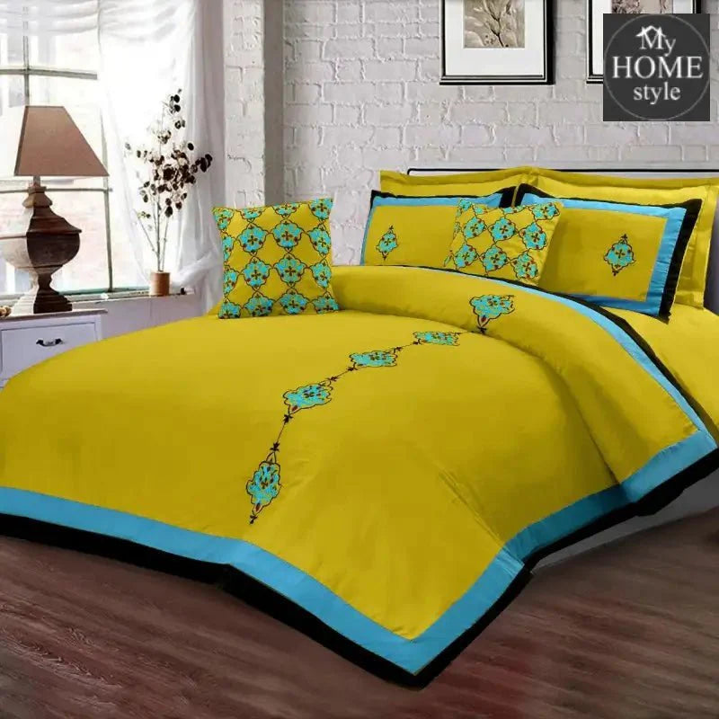 8 Pc's Luxury Embroidered Duvet Creative Design - SC