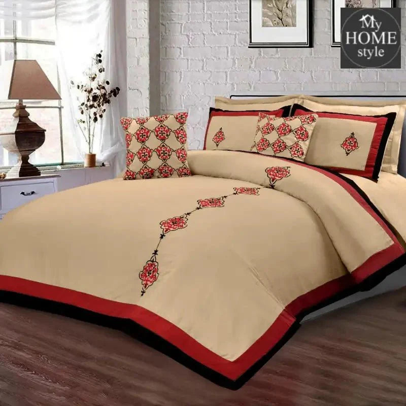 8 Pc's Luxury Embroidered Duvet Creative Design - SC