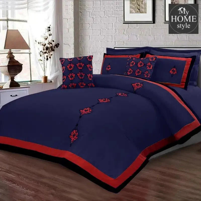 8 Pc's Luxury Embroidered Duvet Creative Design - SC