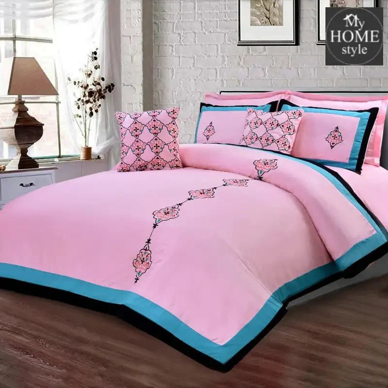 8 Pc's Luxury Embroidered Duvet Creative Design - SC