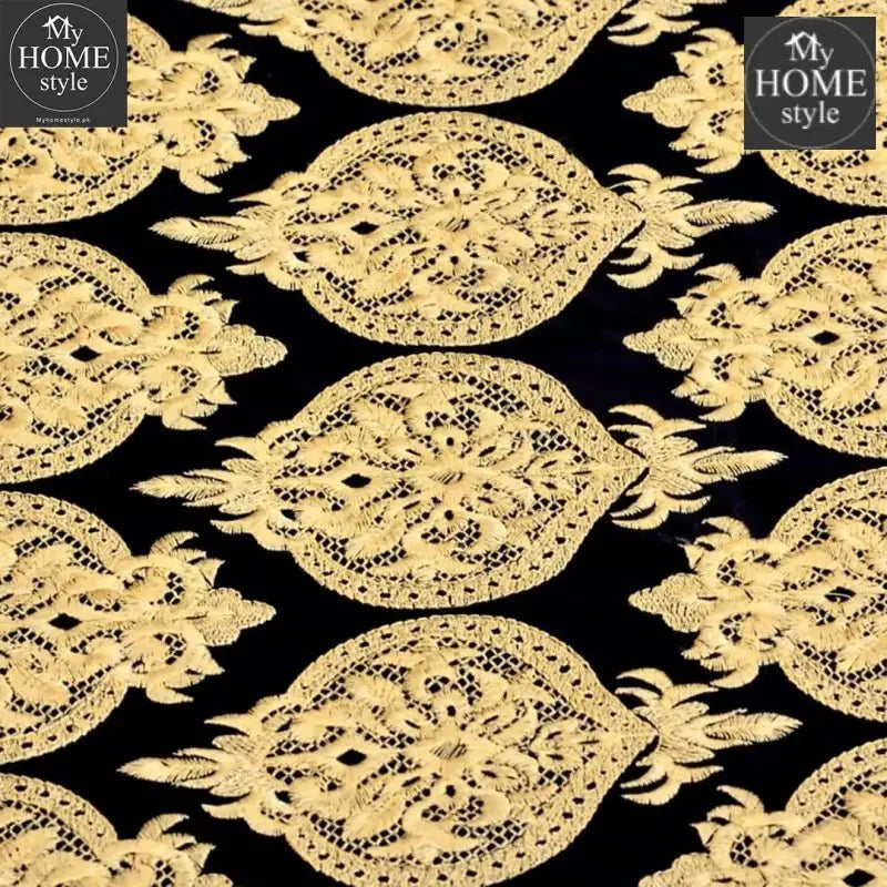 8 PCS Luxury Embroidered Duvet Set Black